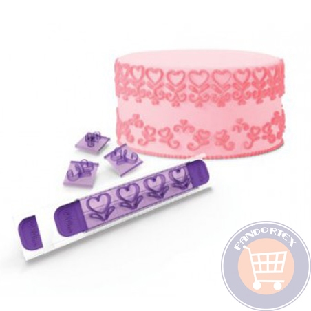 Presa fondant 19 piese - Inimă