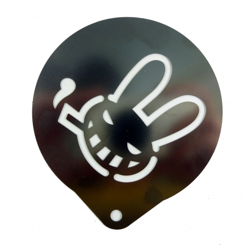 Șabloane magice pentru Cappuccino - Iepuraș cu trabuc