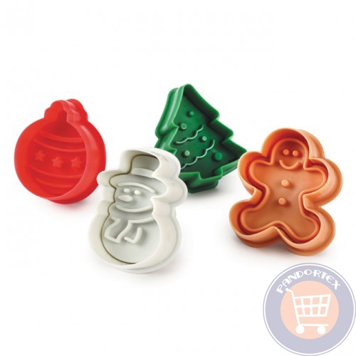 Decupatoare fondant - Diverse forme de crăciun