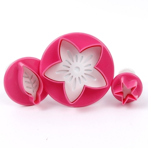 Decupatoare 3 buc. - Floare, Frunză și Stea