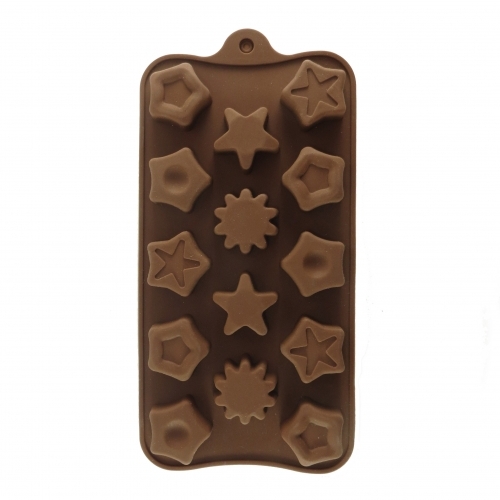 Forma din silicon pentru bomboane - Steluta, pentagon