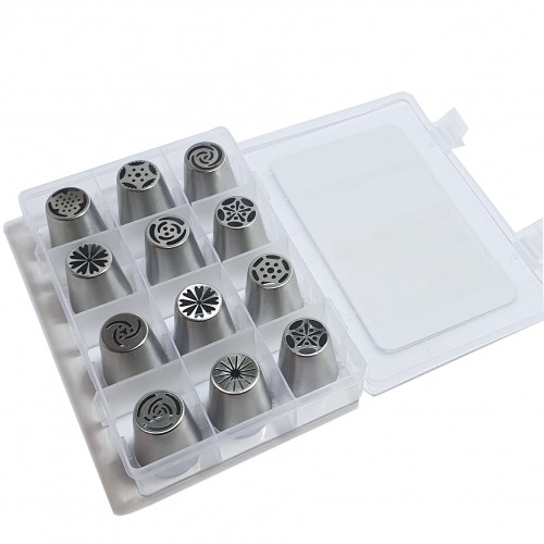 Set duiuri profesionale inox în cutie - 12 piese - Tip Rus