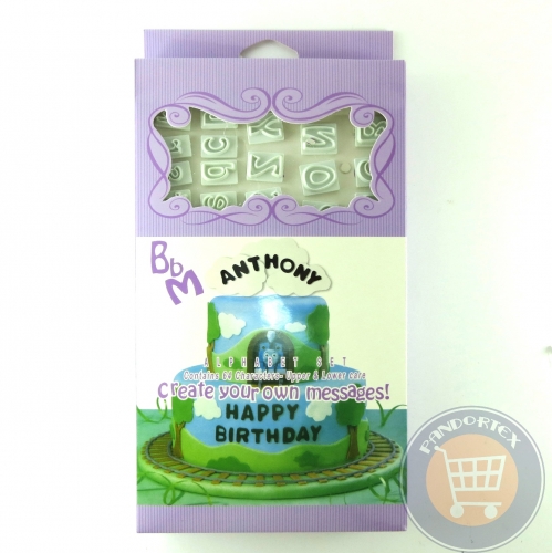 Set presă litere fondant