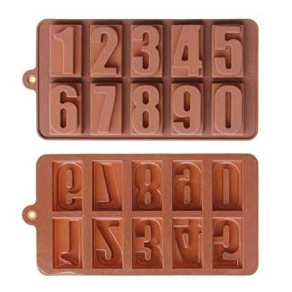 Forma din silicon pentru bomboane - Numere  0 - 9