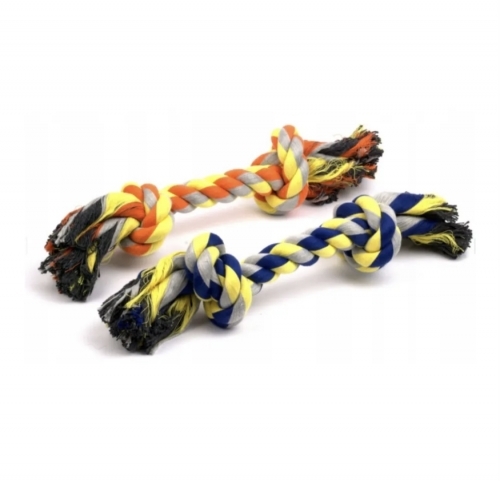NUNBELL frânghie de mestecat cu două noduri pentru câini