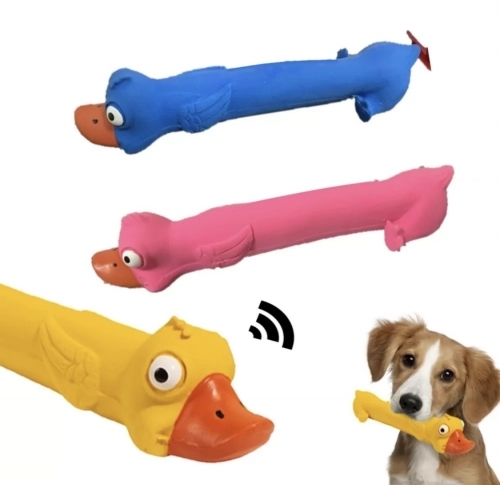 Jucarie scartietoare pentru caini-Rata lunga