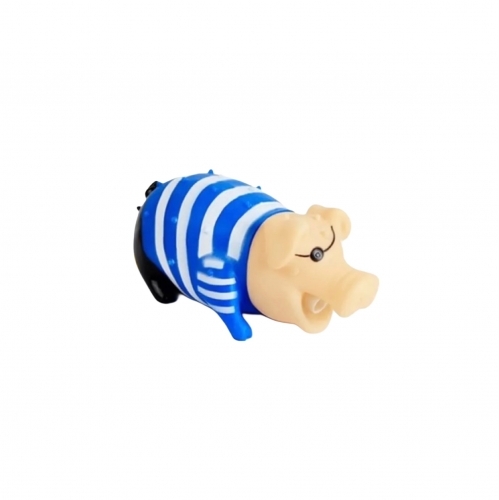 Jucarie distractiva mormait porc-Pirat albastru