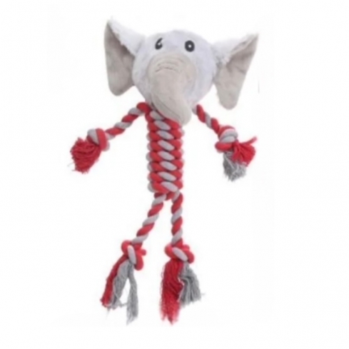 Frânghie de mestecat cu animal de pluș - Elefant