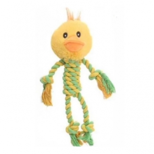 Frânghie de mestecat cu animal de pluș -Rata