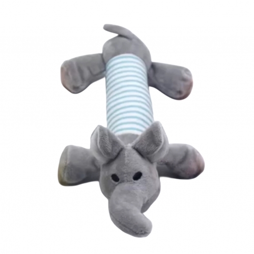 Jucarie scartietoare lunga pentru caini-Elefant