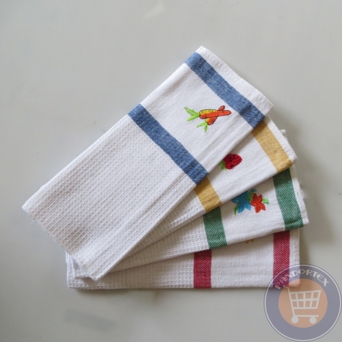 Prosop de bucatarie brodata - 4 bucati 