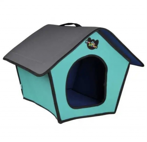 Casuta portabilă pentru animale de companie cu acoperiș