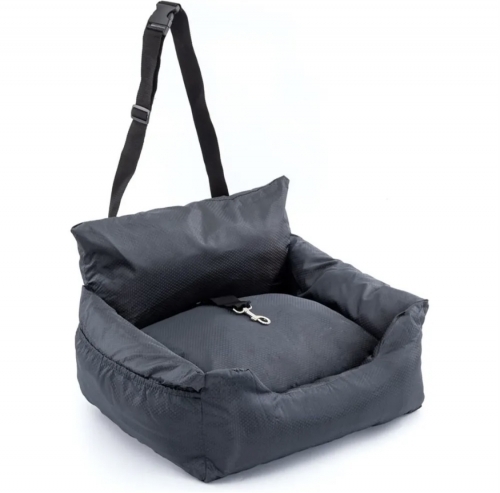 Scaun auto și pat premium pentru câini-2 în 1