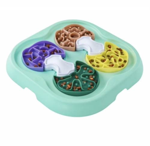 Bol interactiv de hrănire a câinilor cu puzzle-uri pentru dezvoltare  