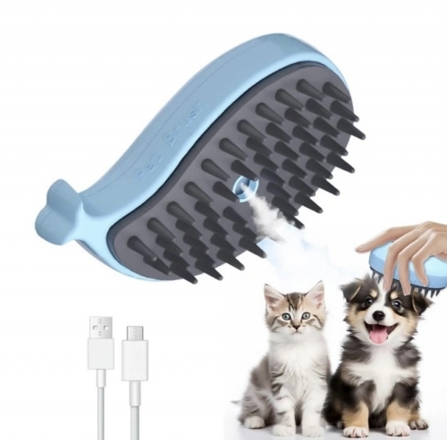 Set perie cu abur 3 in 1 pentru animale de companie-Balena 