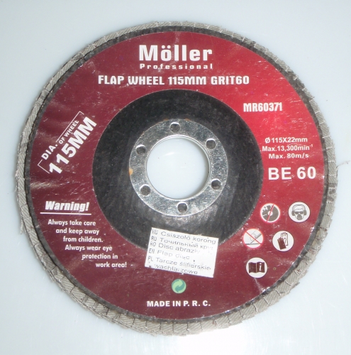 Disc pentru slefuit cu lamele 115 mm