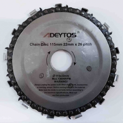 DISC CU DINȚI LANȚ DRUJBĂ 115MM 22 MM × 26