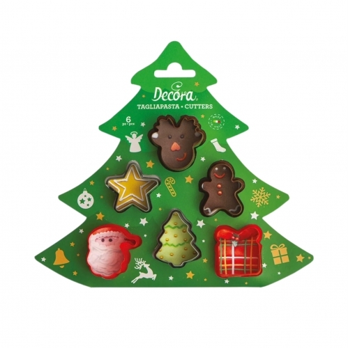 Decupatoare metal 6 buc. - Crăciun