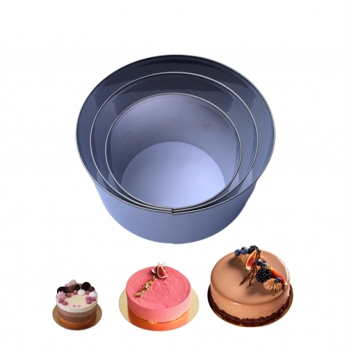 Set 3 forme de tort metal mousse - 8-10-12 CM