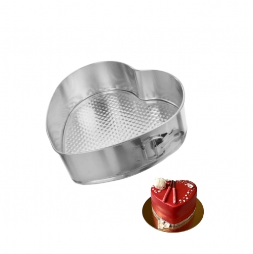 Forma tort metal detasabila-Inima-20cm