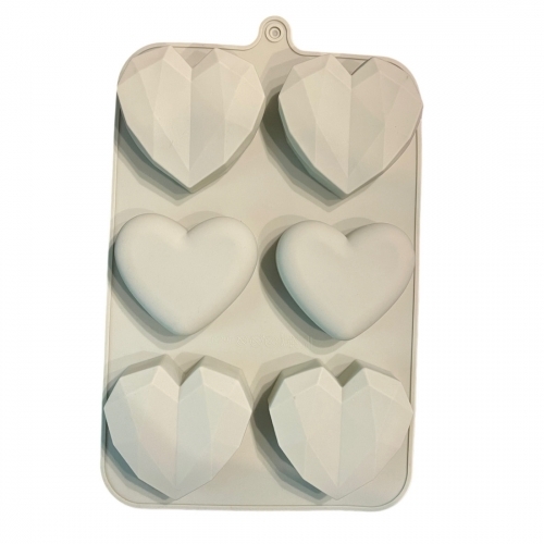 Forma silicon-6 Inimi diamant neted