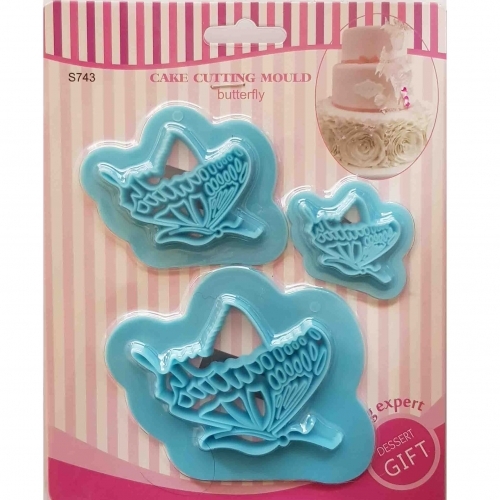 3 Decupătoare fondant-Fluture