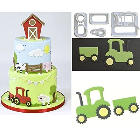 4 Decupătoare fondant-Tractor