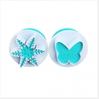 2 Decupătoare fondant-Fluture si fulgi de zapada