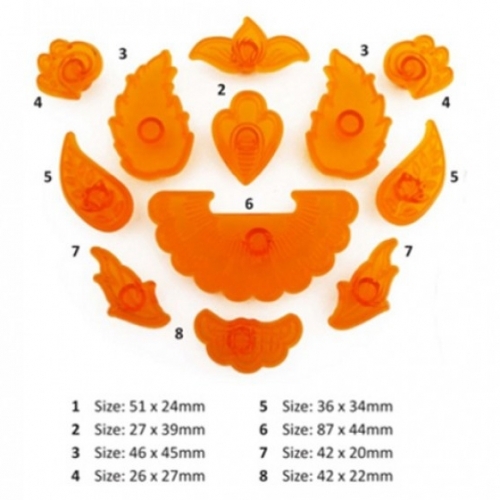 12 Decupatoare fondati - Flori