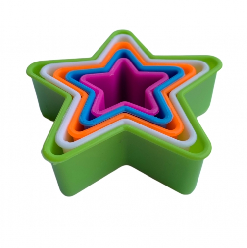 5 Decupatoare plastic-stelute