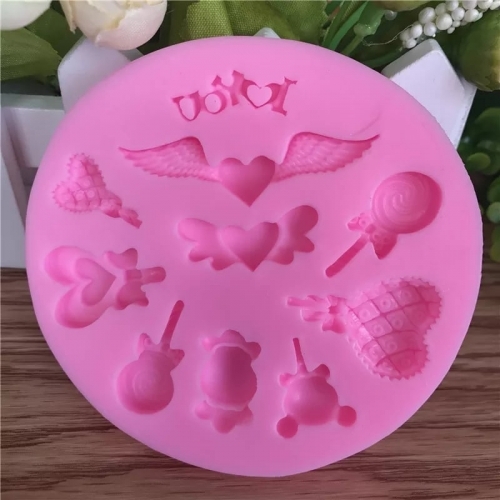 Forma fondant silicon decorare-iubire