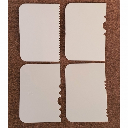 Set 4 buc pieptene decor tort,pe foi