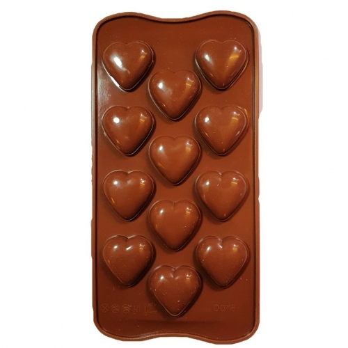 Forma silicon pentru ciocolata-inimi