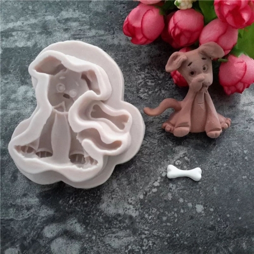 Forma silicon fondant-caine si os