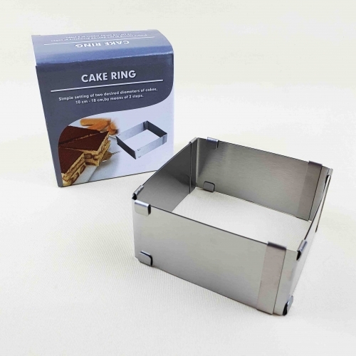 Forma mica reglabila torta-patrata 10 CM  