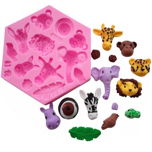 Forma silicon fondant-Animale salbatice