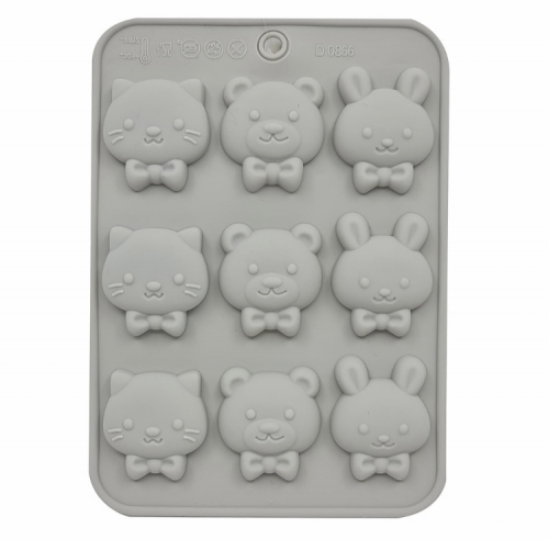 Forma de silicon-Pisica,Ursuleti,Iepuras