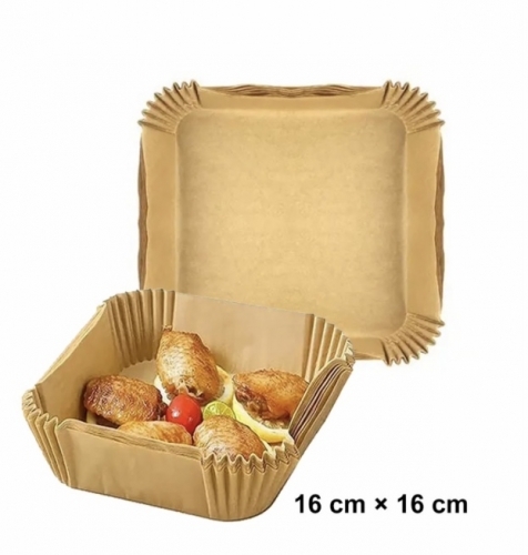 50 Hartie de copt pentru cuptor cu aer cald - 16 cm x 16 cm