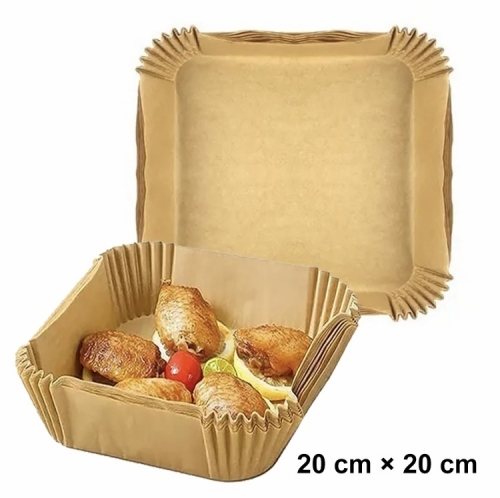 50 Hartie de copt pentru cuptor cu aer cald - 20 cm x 20 cm