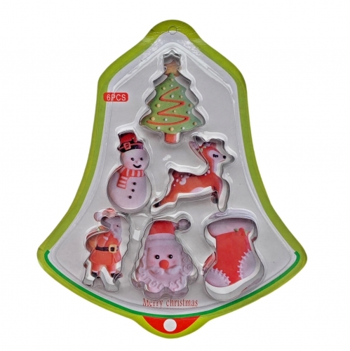 Decupatoare metal 6 buc. - Crăciun