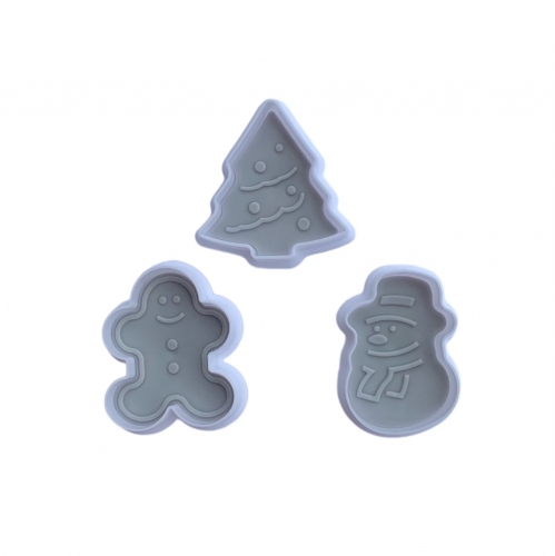 3 Decupatoare fondant-Braduleti,Om de zapada,Omuleti