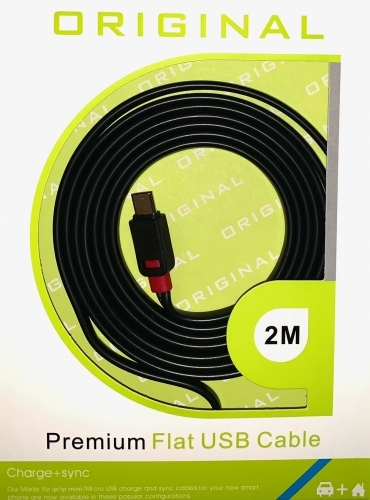 Cablu de incarcare  USB -TIP C negru - 2 m