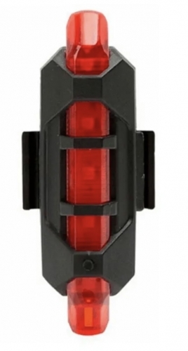 Lampa led bicicleta reincarcabila - Rosu