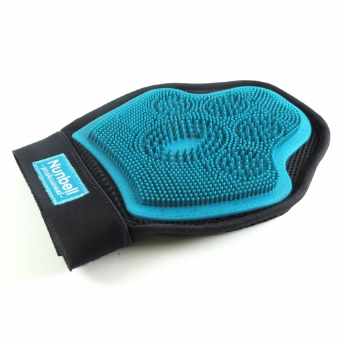 Mănușă de pieptănare și de îndepărtare a firelor de păr-Albastru