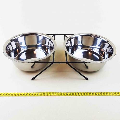 Castron metal rezistent pentru hrana si apa