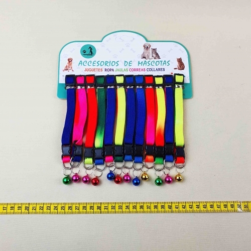 Zgarda cu clopotel-colorata