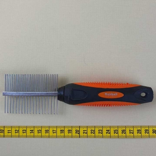 Pieptene pentru caini cu dubla fata