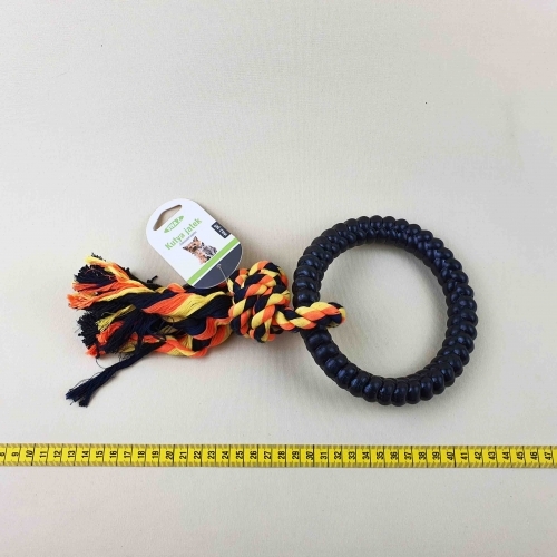 Jucarie de franghie cu inel din cauciuc