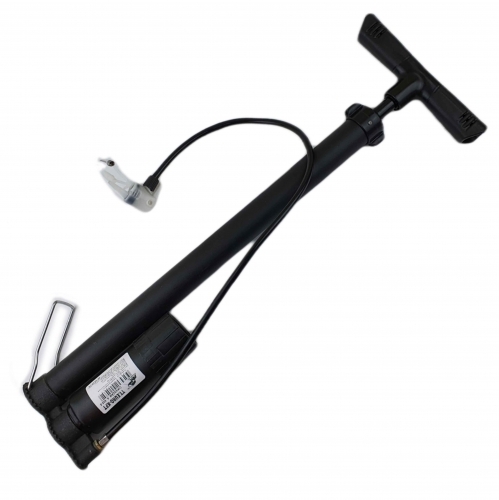 Pompa de bicicleta TT.Euro neagra, cu manometru A-605-5